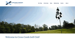 Desktop Screenshot of golfatcrosscreek.com