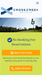 Mobile Screenshot of golfatcrosscreek.com